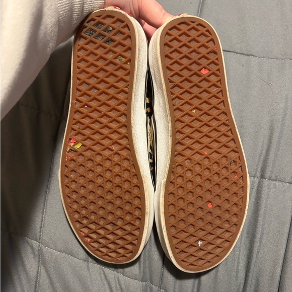 VANS Velvet Leopard Print Classic Slip-On Shoes Womens Size 7.5 - Picture 4 of 9